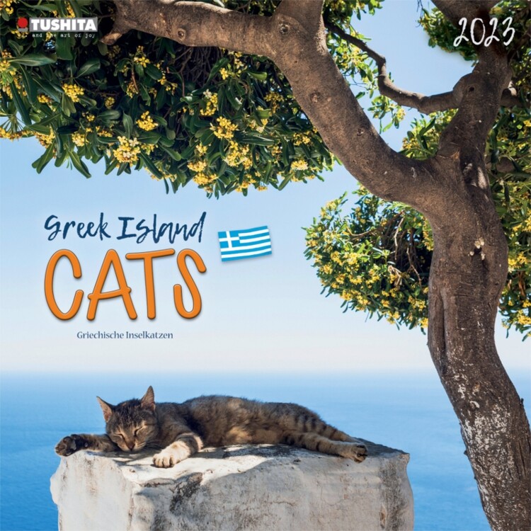 Календар 2027 Greek Island Cats