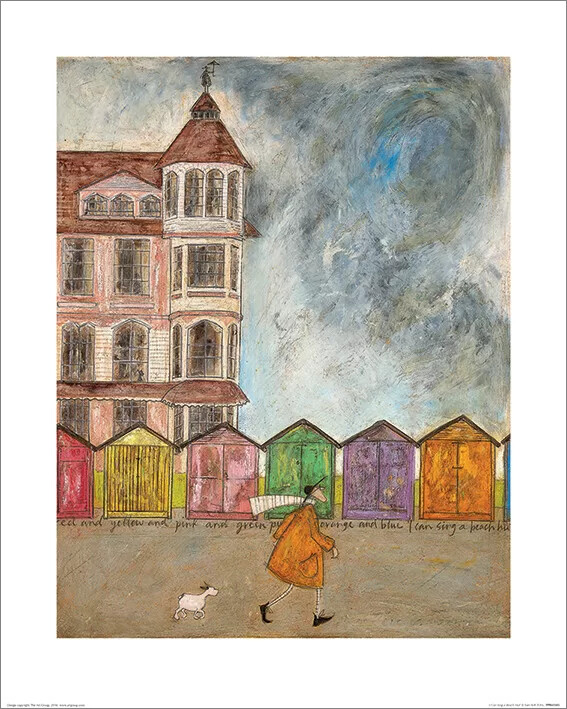 Art Print Sam Toft - I Can Sing a Beach Hut