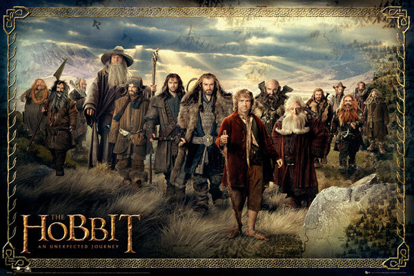 Poster HOBBIT - cast