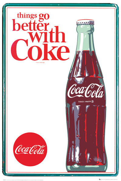 Плакат Coca Cola - things go better