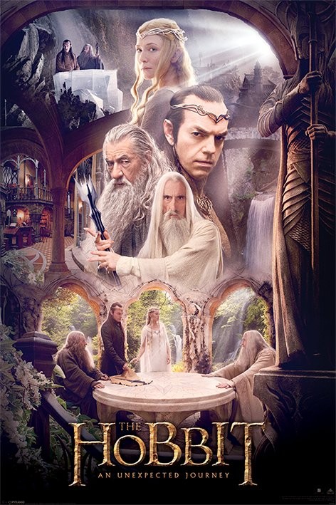 Poster HOBBIT - white council