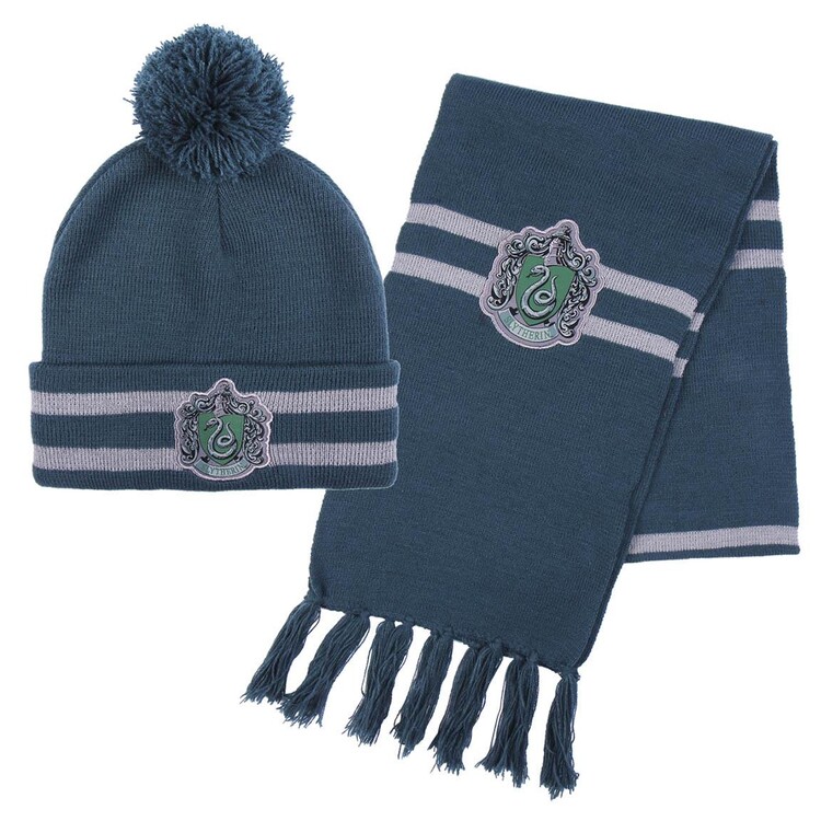 Roupas Gorro e Cachecol Harry Potter - Slytherin