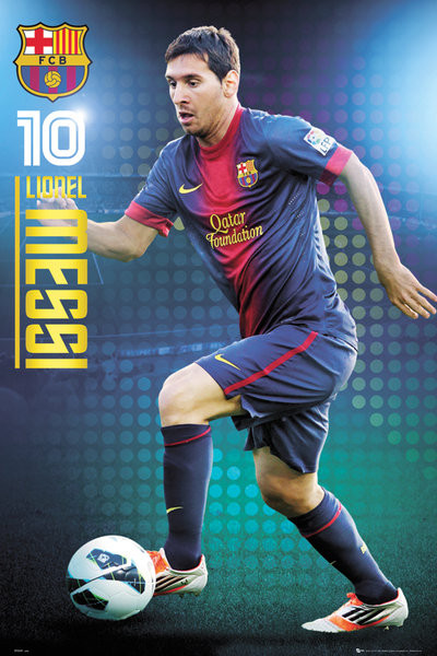Плакат Barcelona - Messi 12/13