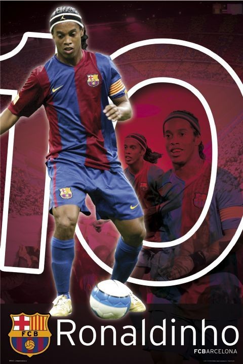 Плакат Barcelona - Ronaldino 06/07