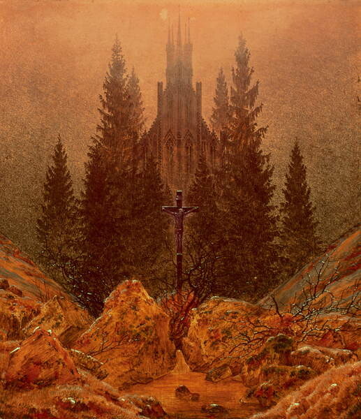 Αφίσα The Cross in the Mountains, 1812
