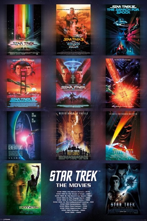 Плакат STAR TREK - movie posters