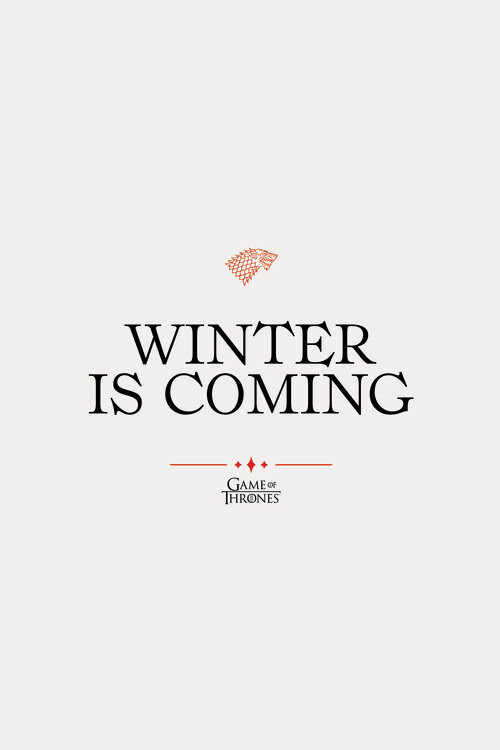 Плакат Game of Thrones - Winter is coming