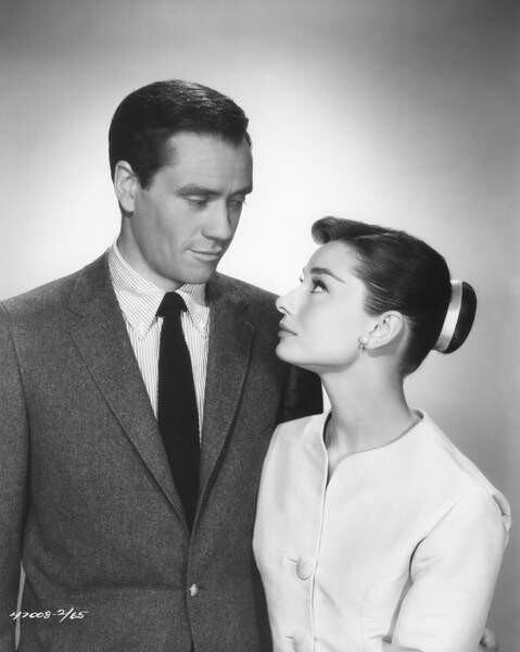 Плакат Mel Ferrer Et Audrey Hepburn In The 50'S.