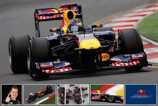 Плакат Red Bull racing - vettel