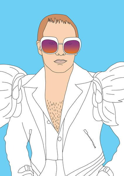 Naljepnica Elton John