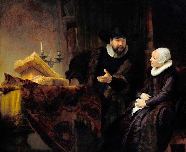 Наклейка Portrait of the Mennonite Preacher