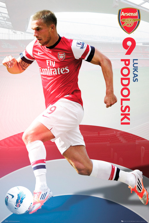 Плакат Arsenal - Podolski 12/13