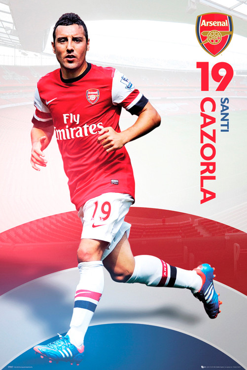 Плакат Arsenal - Cazorla 12/13