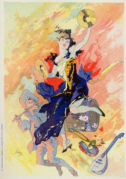 Принти на полотні The Music Allegory, France, c.1890