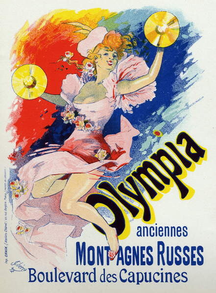 Принти на полотні Olympia, music hall in Paris