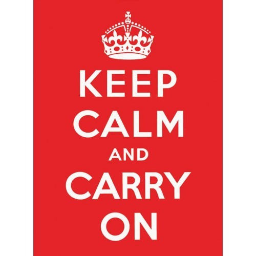 Metallikyltti KEEP CALM RED