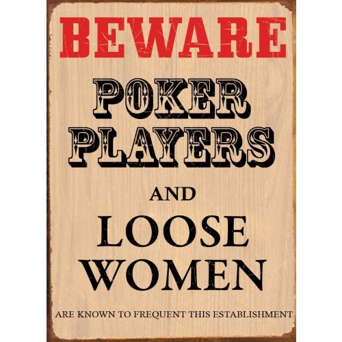 Μεταλλική πινακίδα POKER PLAYERS