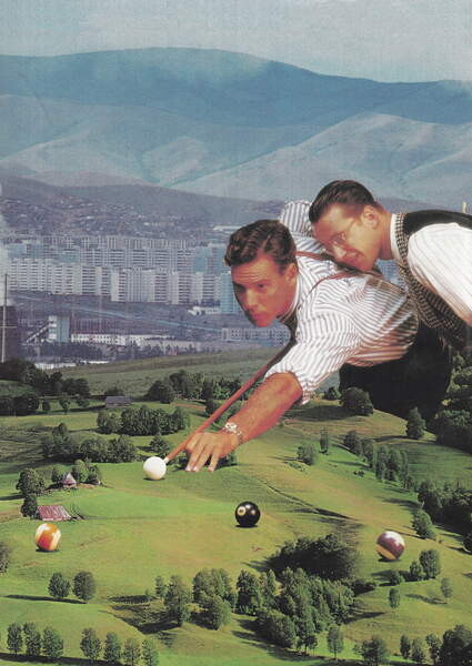 Плакат Billiards with good friends, 2020