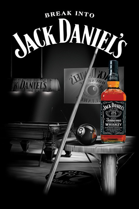 Плакат Jack Daniel's - pool room