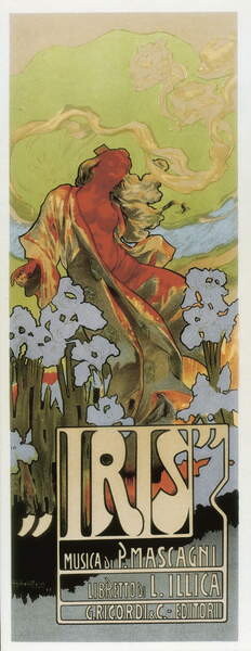 Плакат Opera Iris by Pietro Mascagni, 1898