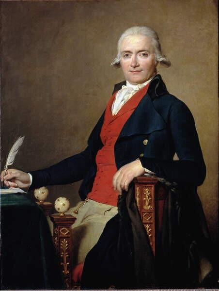 Наклейка Portrait of the Minister Gaspard Meyer - oil on canvas, 1795