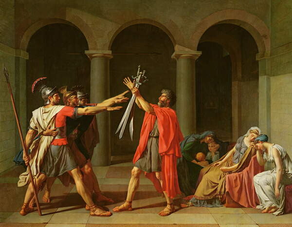 Плакат The Oath of Horatii, 1784