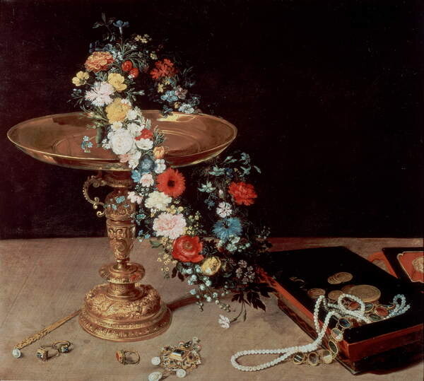 Плакат Still life with wreath