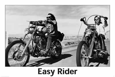 EASY RIDER - riding motorbikes (B&W)
