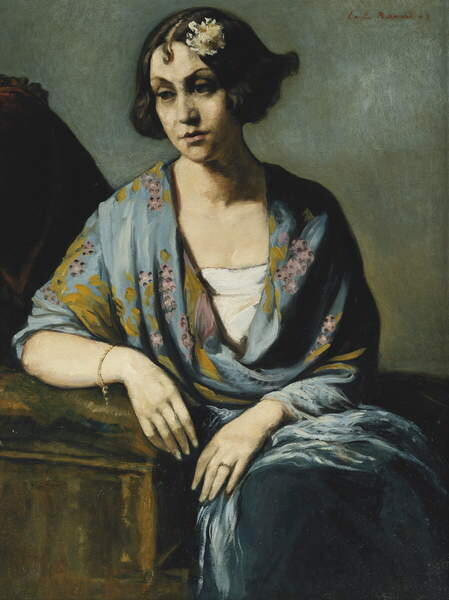 Плакат Jeune Fille Accoudee, 1928