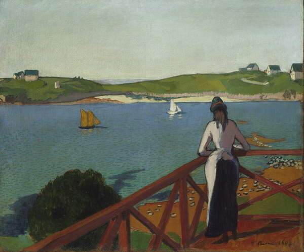 Принти на полотні Afternoon at Saint-Briac, 1887