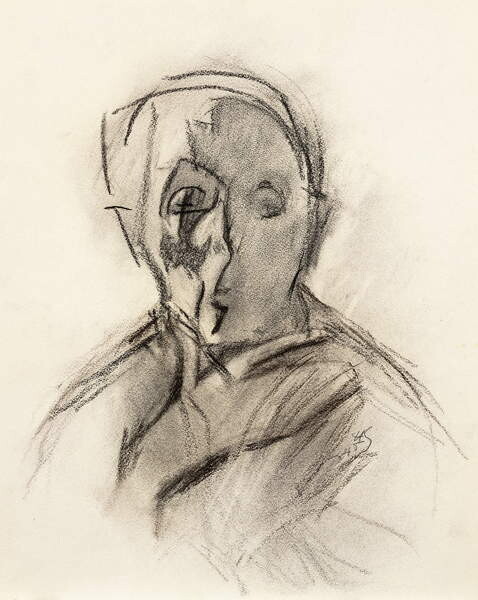 Плакат Self Portrait of the Artist with Eyes Closed, 1945