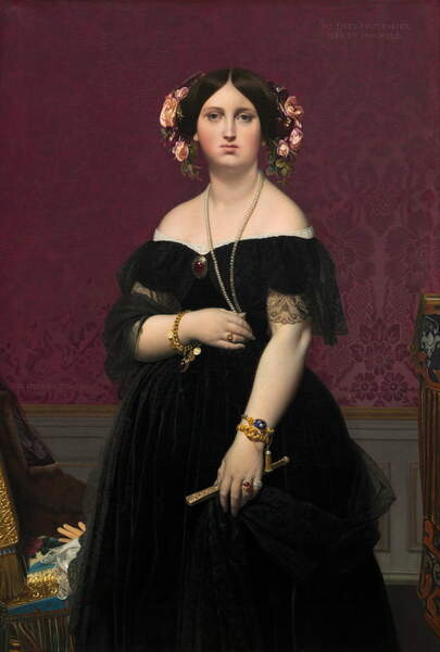 Плакат Madame Moitessier, 1851