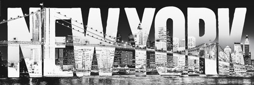 Плакат New York - typeface