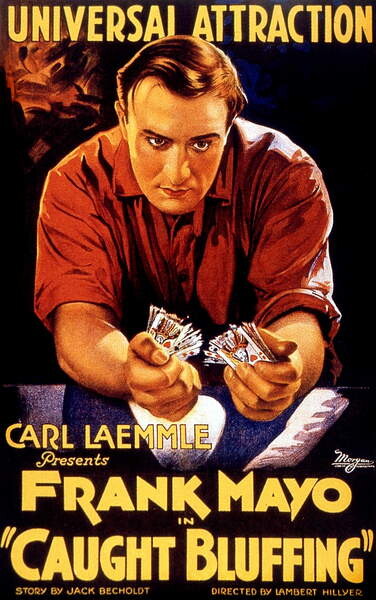 Плакат Caught Bluffing, 1922