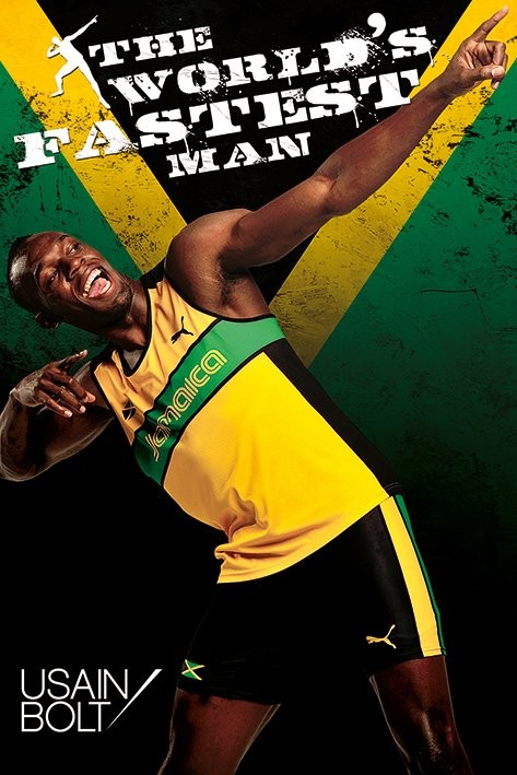 Poster Usain Bolt - fastest man