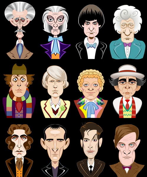 Плакат Actors from the BBC television series 'Doctor Who'