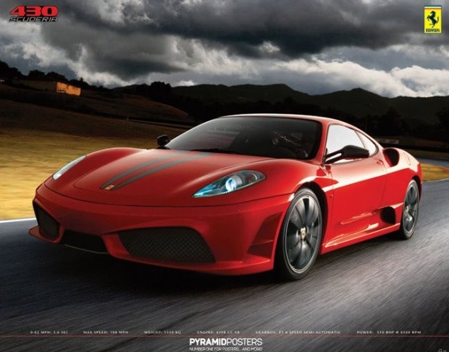 Плакат Ferrari - 430 scuderia