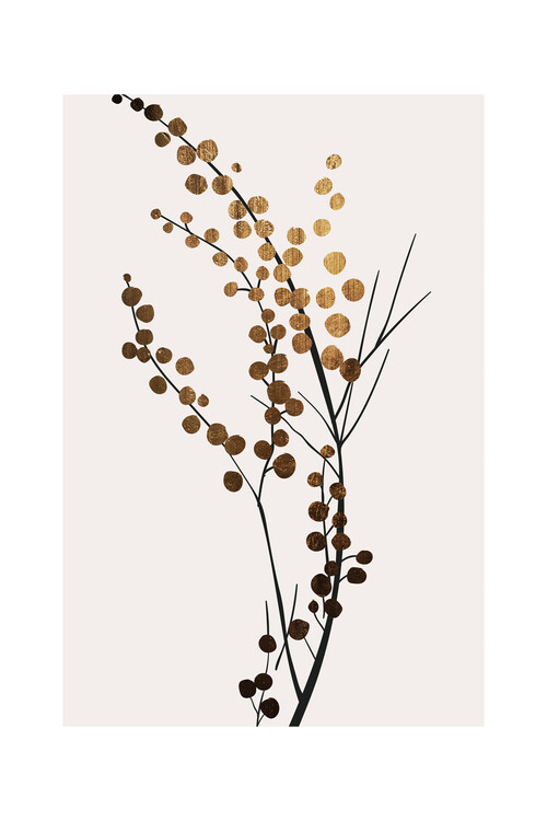 Плакат Kubistika - Golden branch