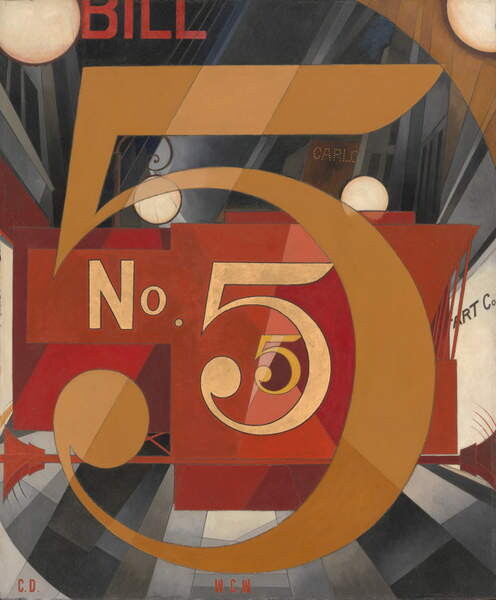 Принти на полотні I Saw the Figure 5 in Gold, 1928