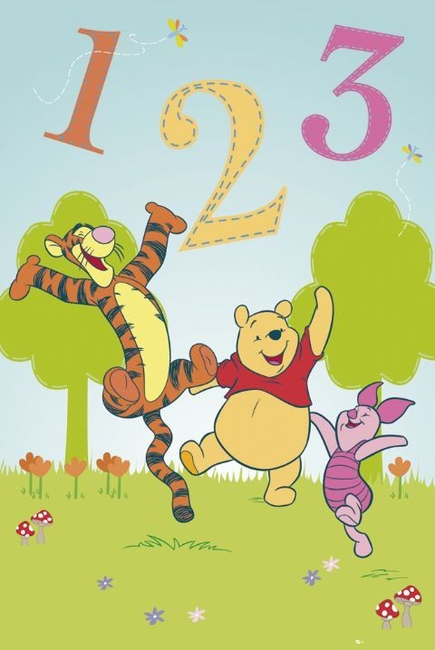 Плакат WINNIE THE POOH - 1, 2, 3