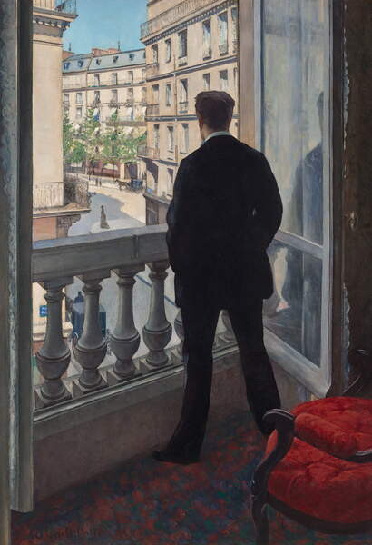 Poster Man at the Window, 1875