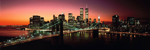 Плакат NEW YORK - brooklyn bridge