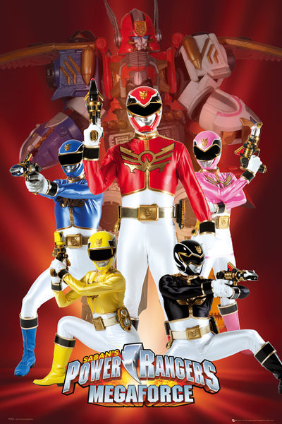 Плакат POWER RANGERS - megaforce