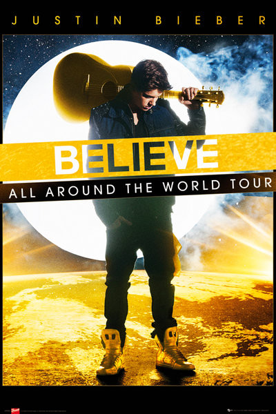 Плакат JUSTIN BIEBER - world tour