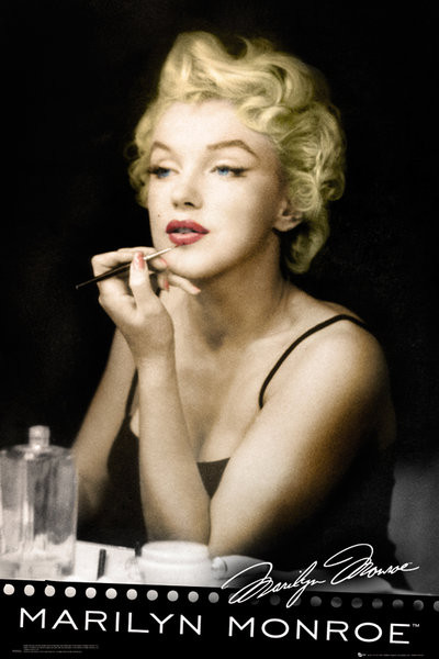 Poster MARILYN MONROE - lipstick
