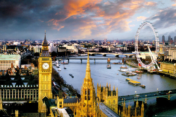 Poster London - thames