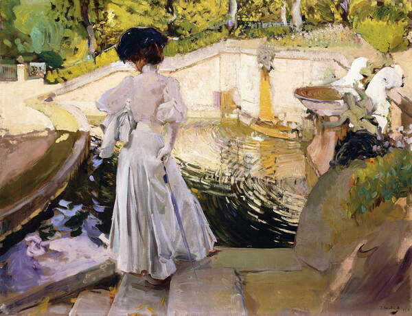 Плакат Maria looking at the Fishes, Granja, 1907