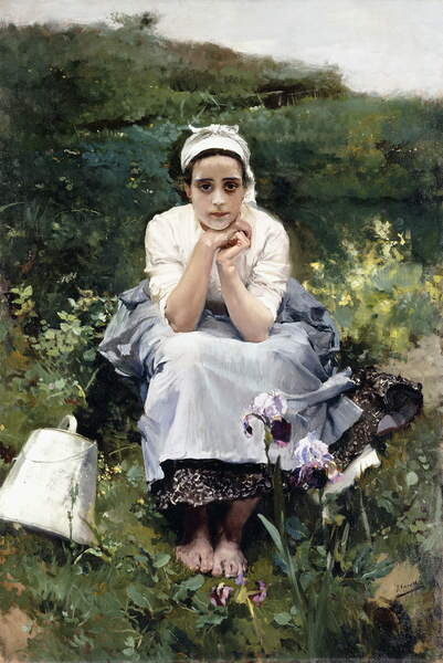 Плакат The Milkmaid, c.1890