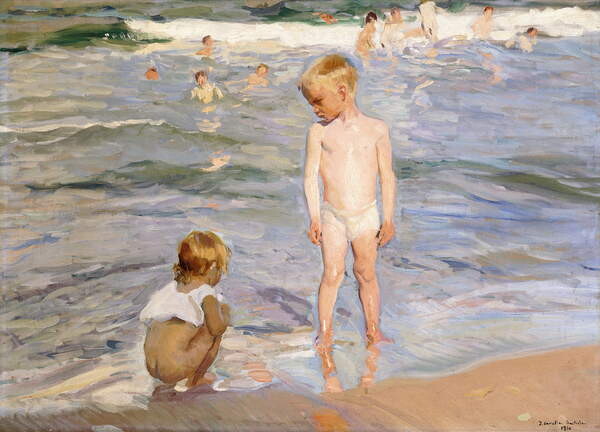 Плакат Afternoon Sun, Valencia Beach, 1910