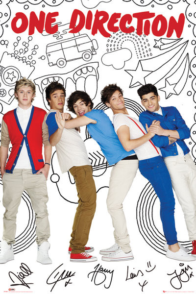 Poster One Direction - cartoon